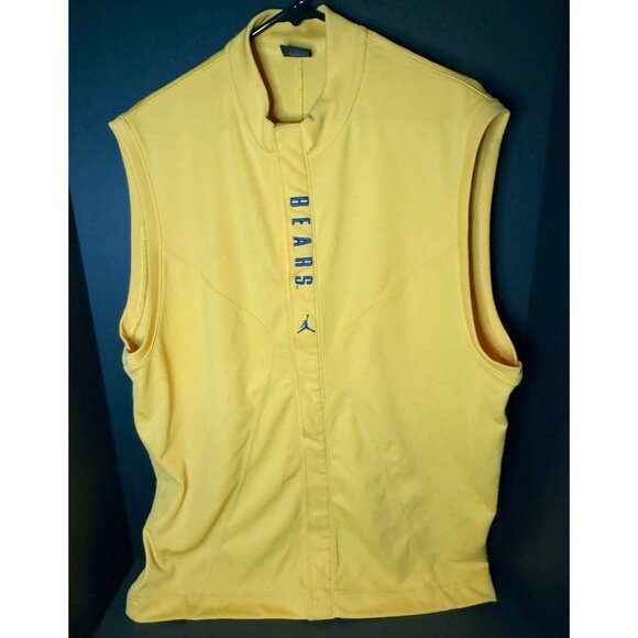 Vtg Nike Air Jordan California Golden Bears Button Jersey Vest Mens M Y2K - Picture 1 of 6
